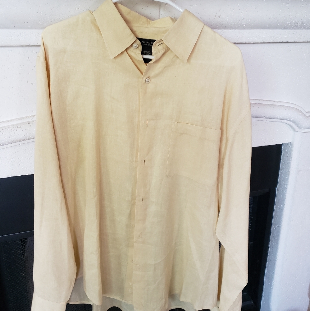 Men's Linen long sleeve shirt